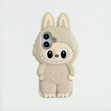 Stereo Buck Teeth Labubu Silicone iPhone Case
