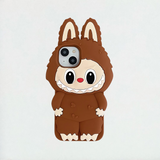 Stereo Buck Teeth Labubu Silicone iPhone Case