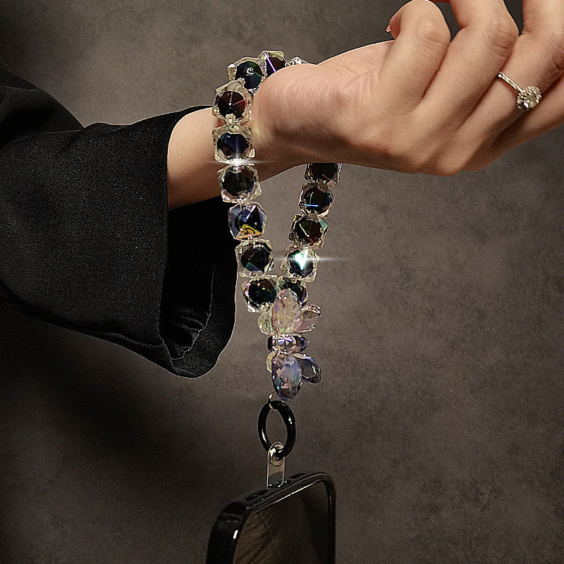 Crystal Bead Phone Strap Charm Pendant Bracelet