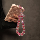 Crystal Bead Phone Strap Charm Pendant Bracelet