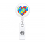 Autism Awareness Retractable ID Badge Reel Holder & Accessories