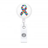 Autism Awareness Retractable ID Badge Reel Holder & Accessories