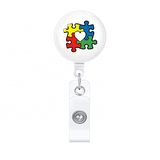 Autism Awareness Retractable ID Badge Reel Holder & Accessories